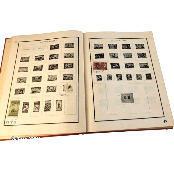 Vintage 1950 Modern Postage Stamp Album By Scott Publications With Mixed Stamps - Picture 12 of 13